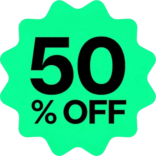 50 off sticker